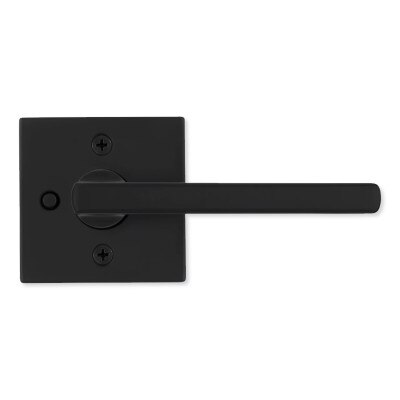 Kwikset Halifax LED Motion Activated Privacy Lever, Black Matte